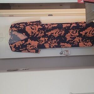 EUC Maxi Length Faux Wrap Dress